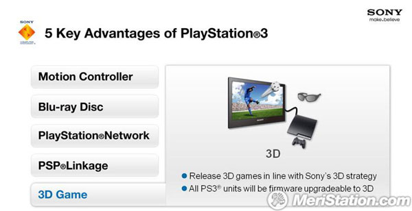 PlayStation 3 en 3D, Sony pretende hacerlo realidad a finales de 2010