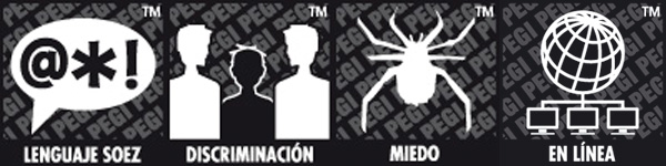 Códigos de edad y contenidos de videojuegos, nuevos logotipos