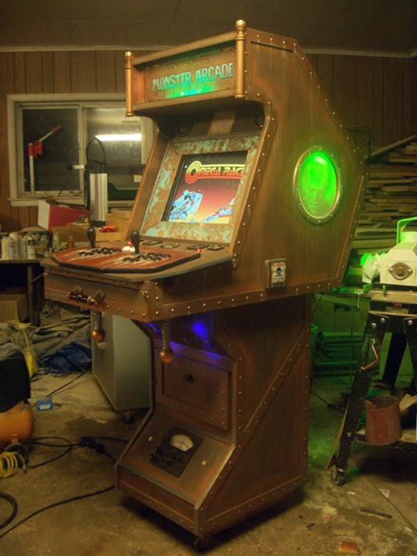 Monster Arcade, una máquina MAME con toques de Frankenstein y Steampunk