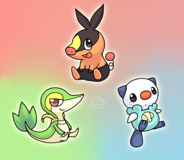Pokémon Blanco y Pokémon Negro, presentados los tres primeros Pokémon iniciales para el juego