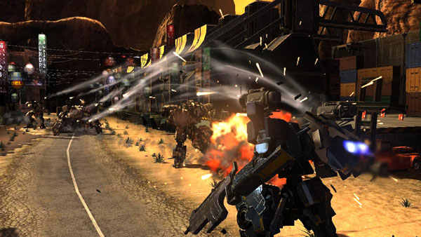 Front Mission Evolved, acción, disparos y robots gigantes a ritmo frenético