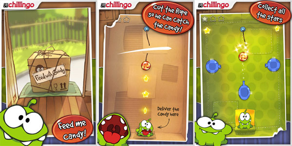 Cut the Rope, un divertido juego casual para iPhone, para descargar por sólo un euro