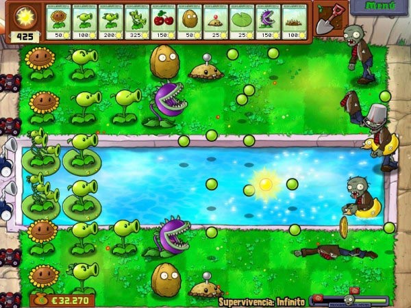 Plants vs Zombies, el juego de plantas contra zombies llega hasta la Nintendo DS
