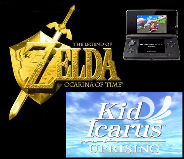 Nintendo 3DS, Zelda, Kid Icarus y Mario Kart saldrán después del E3 para la Nintendo 3DS