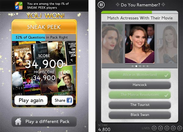 IMDb Trivia, descarga gratis este juego de preguntas para iPhone