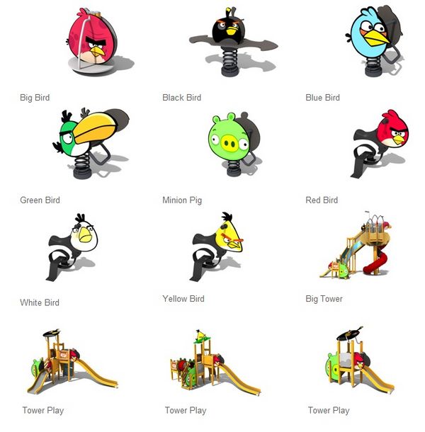 angry birds parque infantil