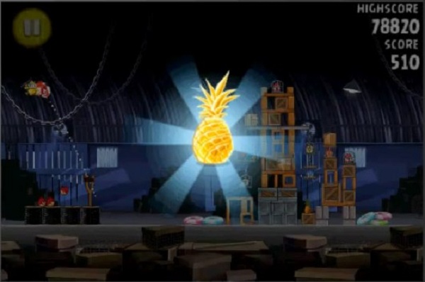 angry birds pineapple