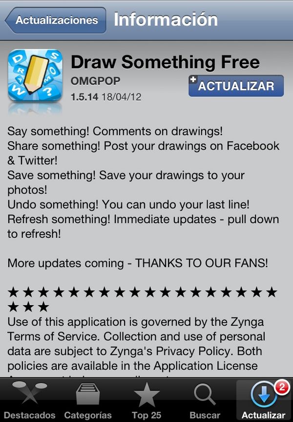 Draw Something se actualiza para iPhone y Android